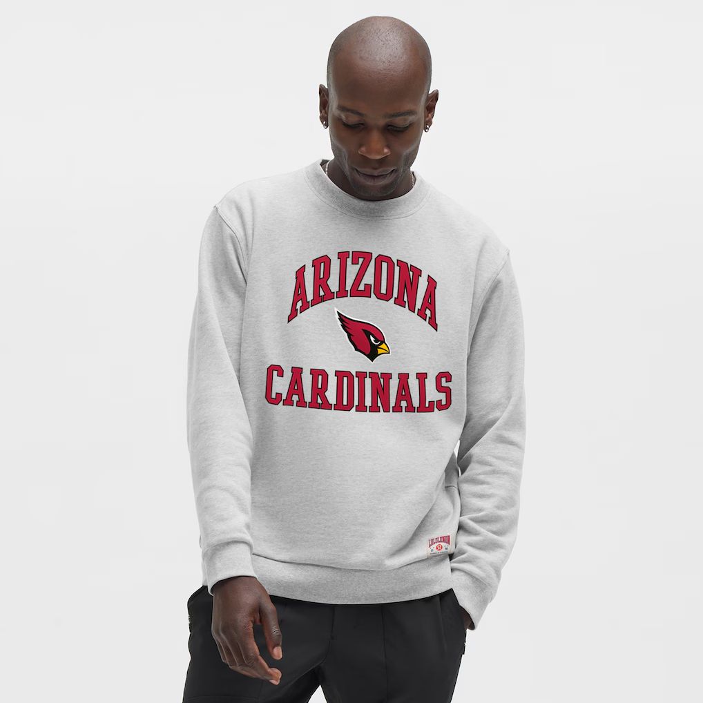 Men 2026 NFL Arizona Cardinals grey round-neck sweatshirt style 01
